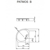 душовий піддон Radaway Patmos B 90x90 (4T99155-03)