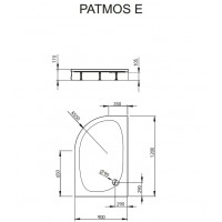 душовий піддон Radaway Patmos E 120x90 (4P91217-03L)