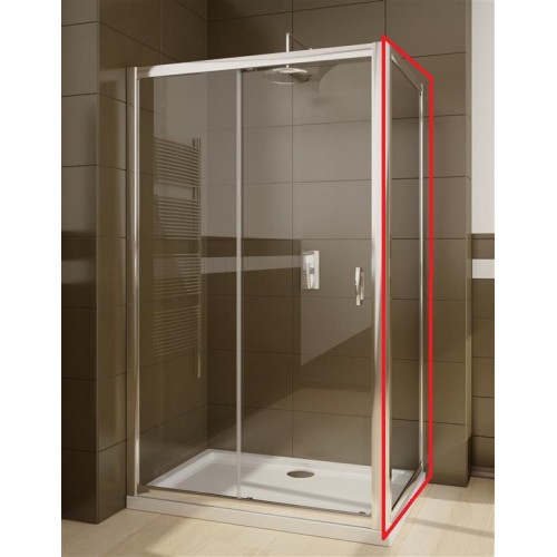 Бічна стінка душової кабіни Radaway Premium Plus DWJ+S S 100 коричневе скло (33423-01-08N)