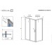 Бічна стінка душової кабіни Radaway Premium Plus DWJ+S S 100 коричневе скло (33423-01-08N)