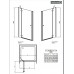 Душові двері Radaway Torrenta DWJ 80R прозоре скло (32010-01-01N)