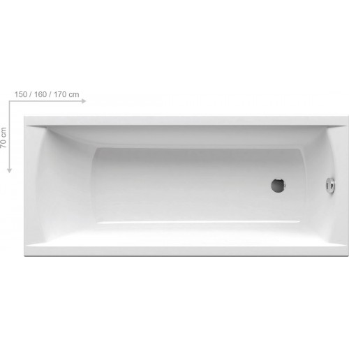 Ванна Ravak Classic 160x70 N прямокутна (C531000000)