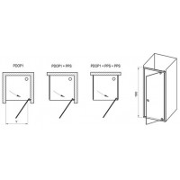 Душевые двери Ravak Pivot PDOP1-80 сатин/transparent (03G40U00Z1)