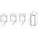 Душевые двери Ravak Pivot PDOP1-90 белый/transparent (03G70100Z1)