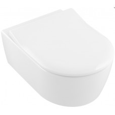 Унітаз підвісний Villeroy & Boch AVENTO Direct Flush Slimseat Ceramic Plus з кришкою soft close (5656RSR1)
