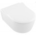 Унитаз подвесной Villeroy & Boch AVENTO Direct Flush Slimseat Ceramic Plus с крышкой soft-close (5656RSR1)