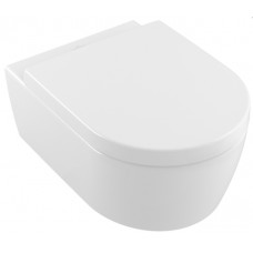 Унітаз підвісний Villeroy & Boch AVENTO Direct Flush Ceramic Plus з кришкою soft close (5656HRR1)