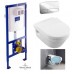 Унитаз подвесной Villeroy & Boch Omnia Architectura Directflush с крышкой soft-close + Viconnect инсталляция + кнопка Е200 хром (92246100+92249061+5684HR01)