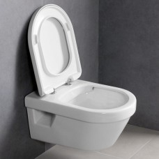 Унітаз підвісний Villeroy & Boch Omnia Architectura WWC Directflush Ceramic Plus з кришкою soft close (5684HRR1)