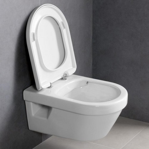 Унитаз подвесной Villeroy & Boch Omnia Architectura WWC Directflush Ceramic Plus с крышкой soft-close (5684HRR1)