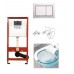 Комплект Унитаз подвесной Villeroy & Boch O.NOVO Direct Flush с крышкой soft close+инсталляция Tecebase kit 4в1 (9400006+5660HR01)