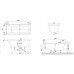 Ванна квариловая Villeroy & Boch Squaro Slim 170x75 с ножками (UBQ170SQS2V-01)