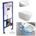 Комплект Унитаз подвесной Villeroy & Boch SUBWAY 2.0 Direct Flush с крышкой soft-close+Viconnect инсталляция+кнопка E200 (922461+922490+5614R2)