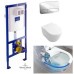 Комплект Унитаз подвесной Villeroy & Boch SUBWAY 2.0 Direct Flush с крышкой soft-close+Viconnect инсталляция+кнопка E200 (922461+922490+5614R+9M68S)