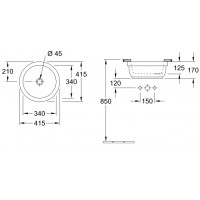 Раковина под столешницу Villeroy & Boch Architectura 340 (41754001)