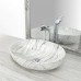 Умывальник на столешницу Rea Carola Slim 39x51,5 l.grey (REA-U8953)
