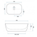 Умывальник Rea Claudia 51x34 white, REA-U6644