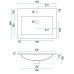 Раковина Rea Niva 60,5x46 white, матеріал konglomerat, REA-U8904