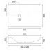 Умывальник Rea Rock 60x40 см Grey Mat, материал Konglomerat (REA-U7905)