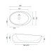 Умывальник Rea Roxy C 49x31 Stone l.grey (REA-U6651)