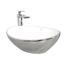 Раковина Rea Sofia 41x34,5 silver/white, REA-U0420