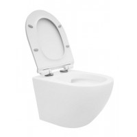 Унитаз подвесной Rea Сarlo Mini Rimless, сиденье медленнопадающее slim n (REA-C1256)