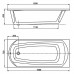 Ванна Vagnerplast Cavallo 160x70 с ножками (VPBA167CAV2X-01)