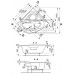 Ванна угловая Vagnerplast Paria 140x140 с ножками (VPBA151PAI3X-01)