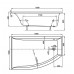 Ванна Vagnerplast Veronela offset L 160x105 с ножками, левая (VPBA160VEA3LX-04)