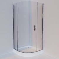 Душевая кабина Volle ORLANDO 90x90 на мелком поддоне, стекло прозрачное 6 мм, 10-22-504