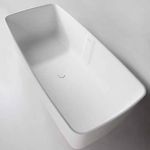 Ванна каменная Volle Solid surface 1680x800x530 мм отдельностоящая, 12-40-034
