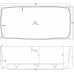 Ванна каменная Volle Solid surface 1680x800x530 мм отдельностоящая, 12-40-034