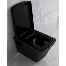 Унитаз подвесной Volle TEO black с сиденьем Soft Close, 13-88-422black