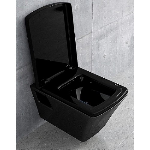 Унитаз подвесной Volle TEO black с сиденьем Soft Close, 13-88-422black
