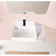 Раковина подвесная с полочкой Volle Solid Surface 580x370x125 мм (13-40-415)