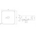 Умывальник на столешницу Volle Solid Surface 40x40 см (13-40-210)