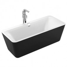 Ванна акриловая Volle 180x80x62 см черно/белая, 12-22-110black