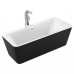Ванна акриловая Volle 180x80x62 см черно/белая, 12-22-110black