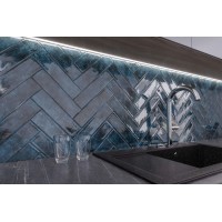 Плитка Golden Tile Garda синій 7,5x30 GAМ011