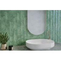 Плитка Golden Tile Lugano зелений 7,5x30 LA4011