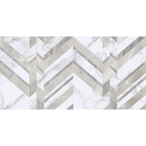Плитка Golden Tile Marmo Bianco 30x60 chevron, G70151