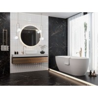 Плитка Golden Tile Marmo Perlanera черный 120x60 матовая, MPС9П0