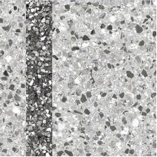 Плитка Golden Tile 30x30 Step border серая, L32750