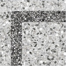 Плитка Golden Tile 30x30 Step corner серая, L32740
